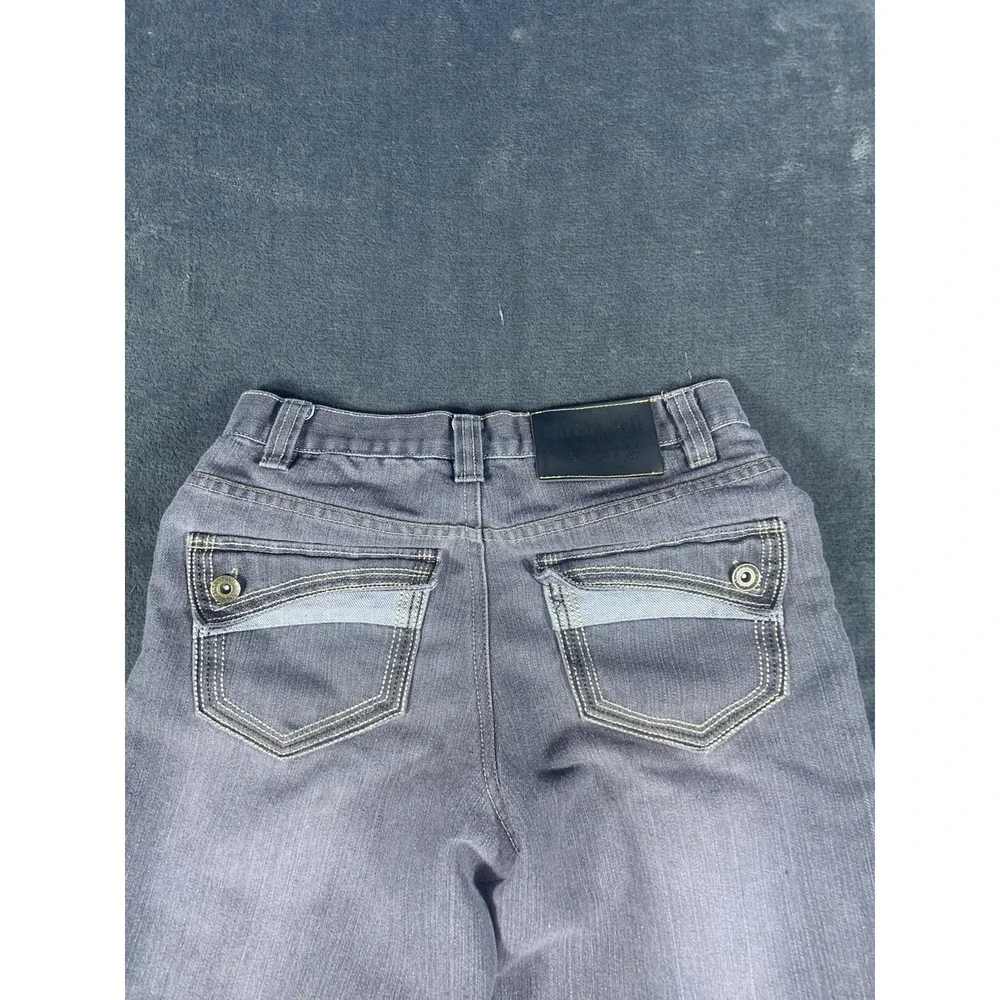 Y2K Makaveli‎ Grey Washed Jeans Women's Straight Size 14